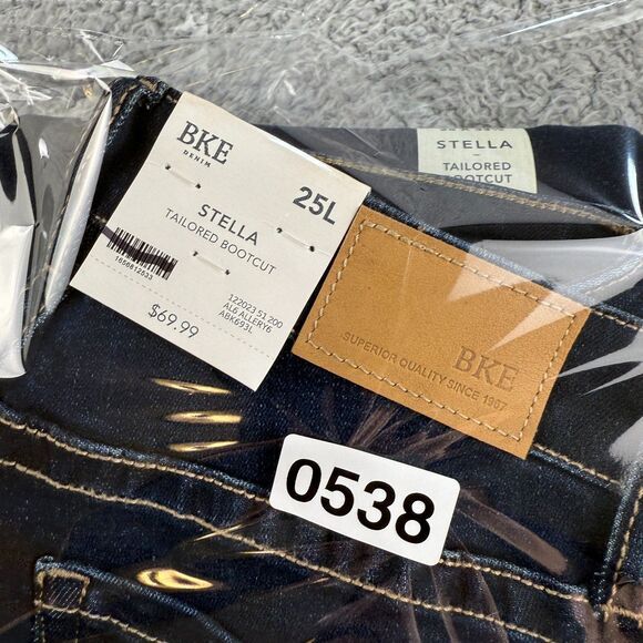 BKE Buckle Stella Tailored Bootcut Jeans Women’s 25L Blue 25x33.5 Low Rise Slim - Picture 13 of 13